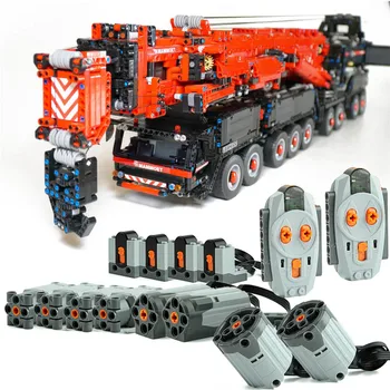 

2020 NEW Power Mobile Crane Building LTM11200 RC Technic Motors Kits Blocks Bricks fit for MOC 20920 birthday Children Gift