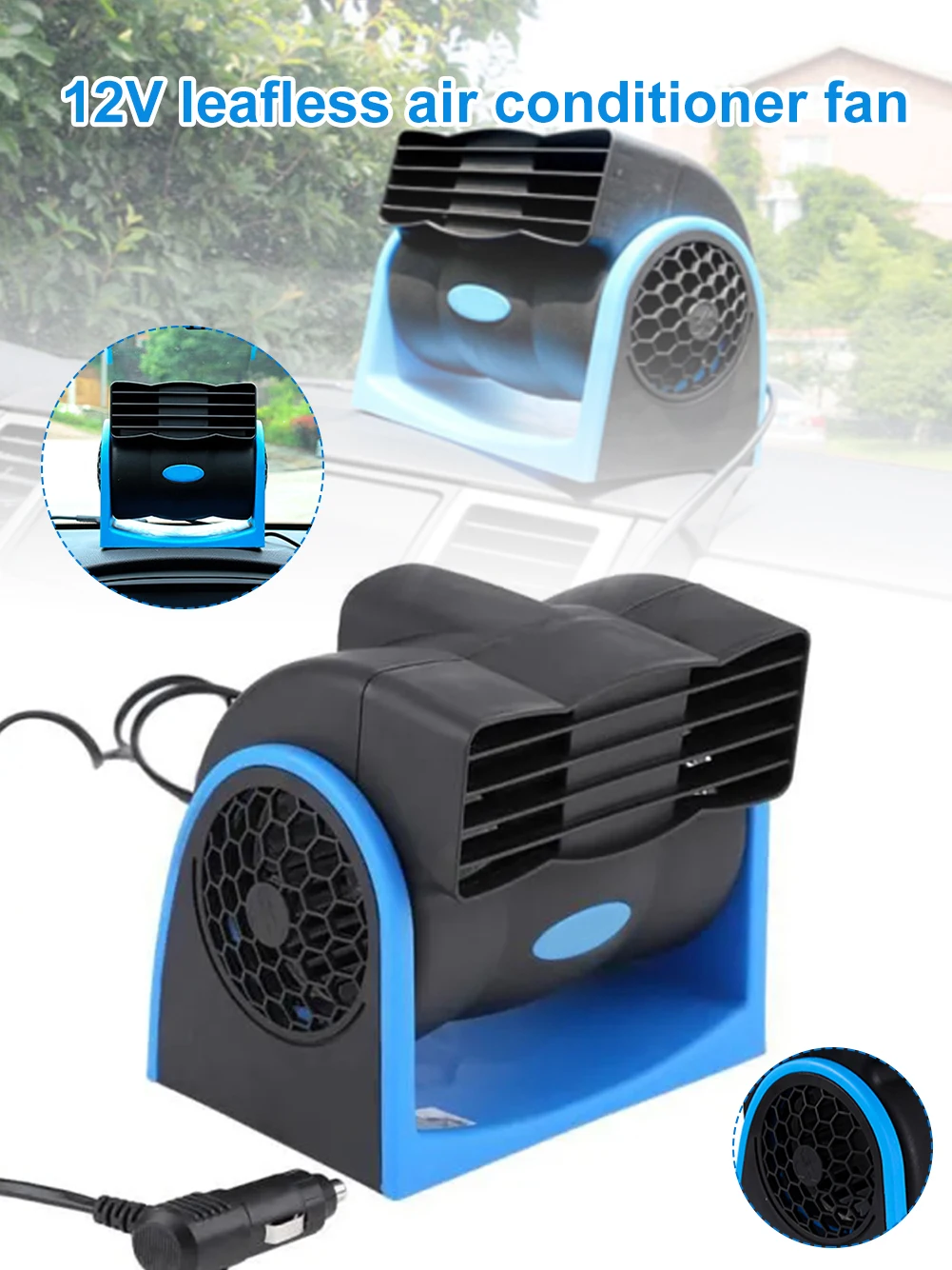 Personal Space Cooler Portable Air Conditioner 12V Portable Car Conditioning Fan