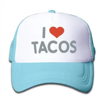 

I Love Tacos Plain Hat Adjustable Back Mesh Cap for Boy & Girl