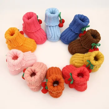 

Booties Baby Crochet Boy Shoes Newborn Soft Baby Knit Shoes Infantil Menina Baby Knit Shoes First Walkers and Newborn Baby Shoes