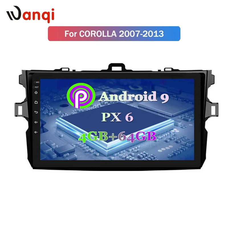 Clearance 9 inch android 9.0 car dvd player For Toyota Corolla 2007-2013 audio radio multimedia gps navigation system 1