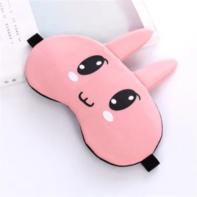 Pink Милая хлопковая маска для сна, повязка на глаза, мягкий чехол для глаз, креативный, для путешествий, для отдыха, для сна, повязка на глаза - Цвет: Pink
