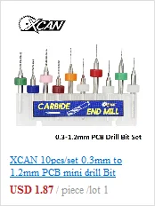 XCAN 10 шт. 3,175 мм хвостовик концевые фрезы CNC режущий Длина 15/17 мм/20 мм/22 мм Один Флейта Спираль Фрезы для контурной обработки одиночных каннелюр фреза