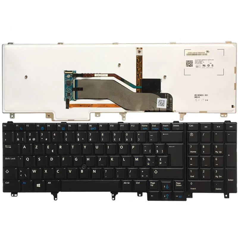 Новая клавиатура для ноутбука в Бельгии DELL E6520 Teclado E6530 E6540 E5520 E5520M E5530 черная с