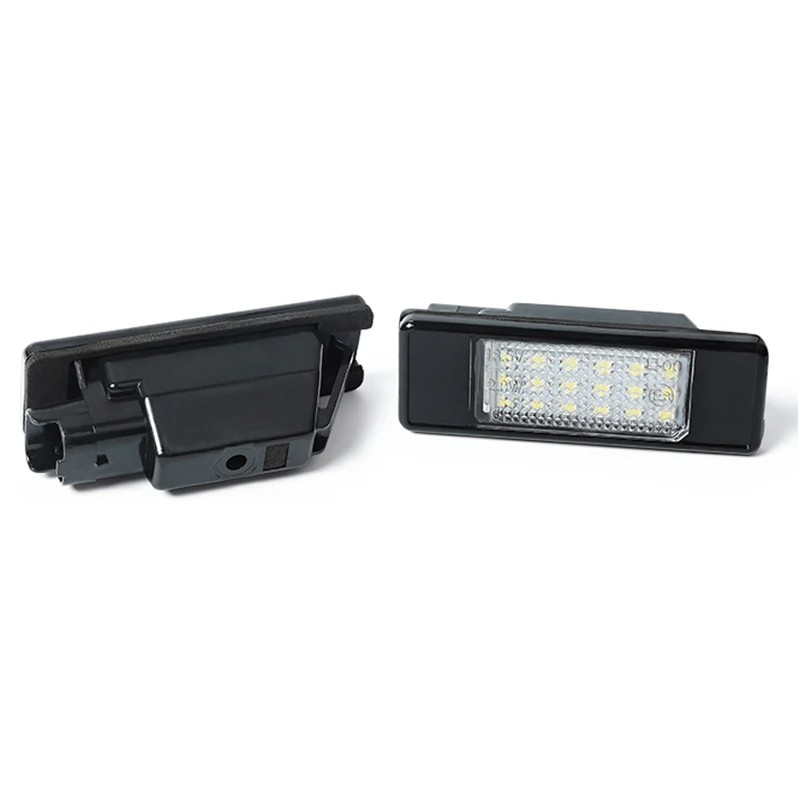 2Pcs No Error LED Number License Plate Lights Lamp Car Accessories For Citroen C