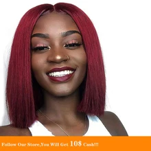 99J Short Bob Fake Scalp 13*6 Human Hair Wigs Bleached Knots Middle Part Transparent Silk Malayia Wig Natural Hairline For Women Human Wigs( For Black) 99J Short Bob Fake Scalp 13*6 Human Hair Wigs Bleached Knots Middle Part Transparent Silk Malayia Wig Natural Hairline For Women Human Wigs( For Black)