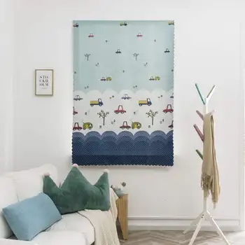 

Hook&loop Free Punching Multi-style Printing Curtains 1*2 Meters High Window Screen Bed 2020 new