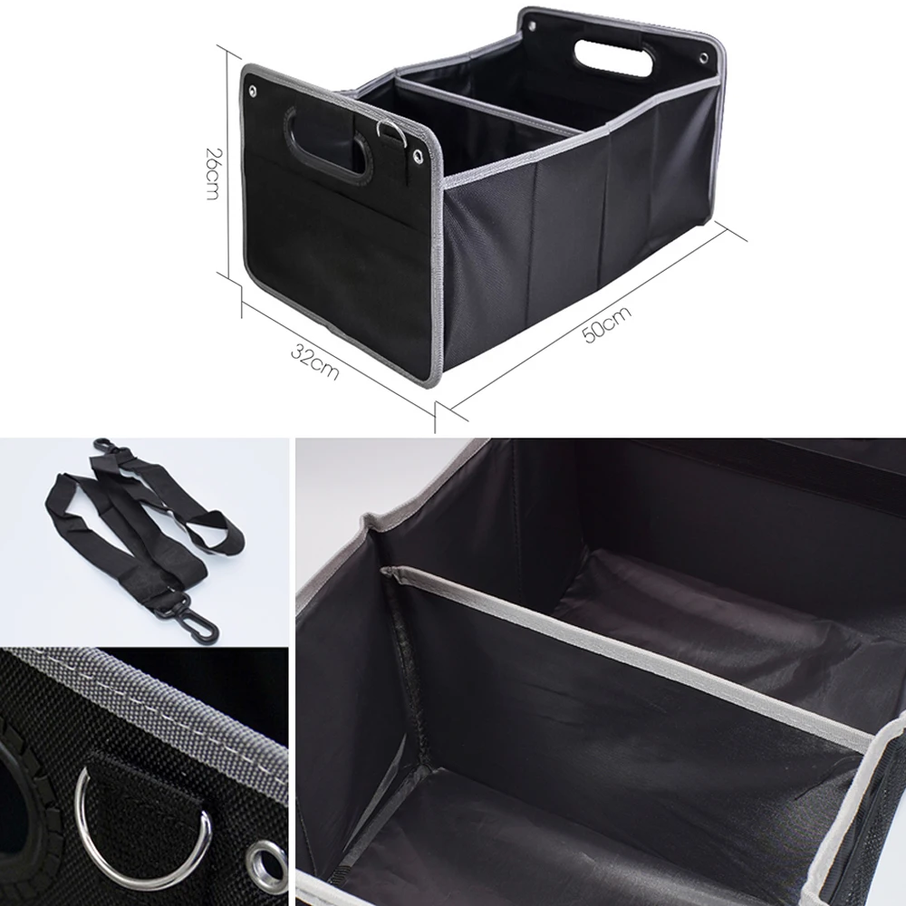 Car Luggage Organizer Foldable Trunk Box Storage Bag For BMW Mercedes Benz For AUDI S Line For VW Lexus Peugeot Jeep Volvo Parts