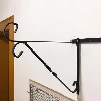 

1PC Metal Plant Bracket Hanger Plants Wall Hanging Hook For Home Garden Planter Balcony Decoration Wall Bracket Garden Basket
