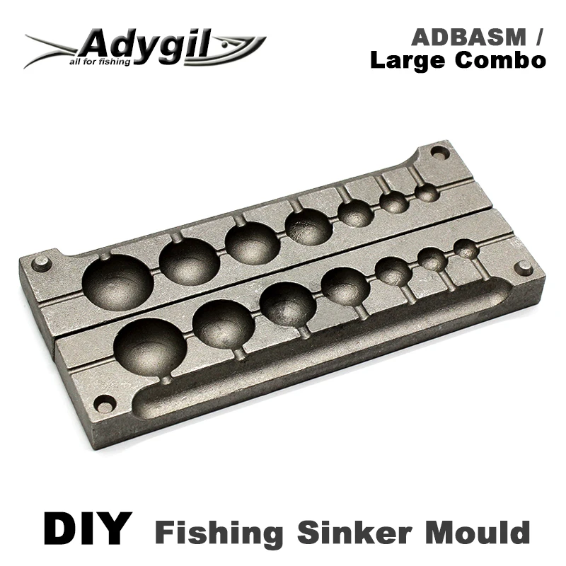 Adygil DIY рыболовный шар грузило прессформы ADBASM/большой комбо грузик 7 г 14 г 28 г 56 г 84 г 112 г 168 г 7 полостей