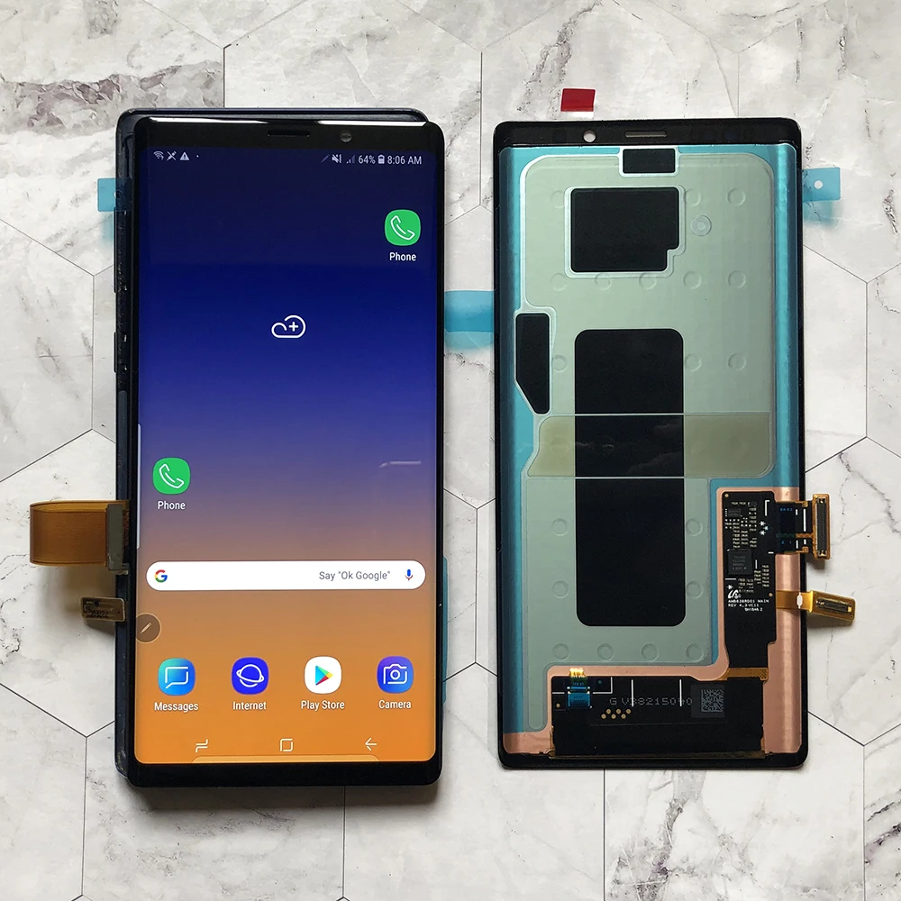 Оригинальный AMOLED ЖК дисплей 6 4 дюйма для SAMSUNG GALAXY Note 9 Note9 N960F N9600 N960N сенсорный экран