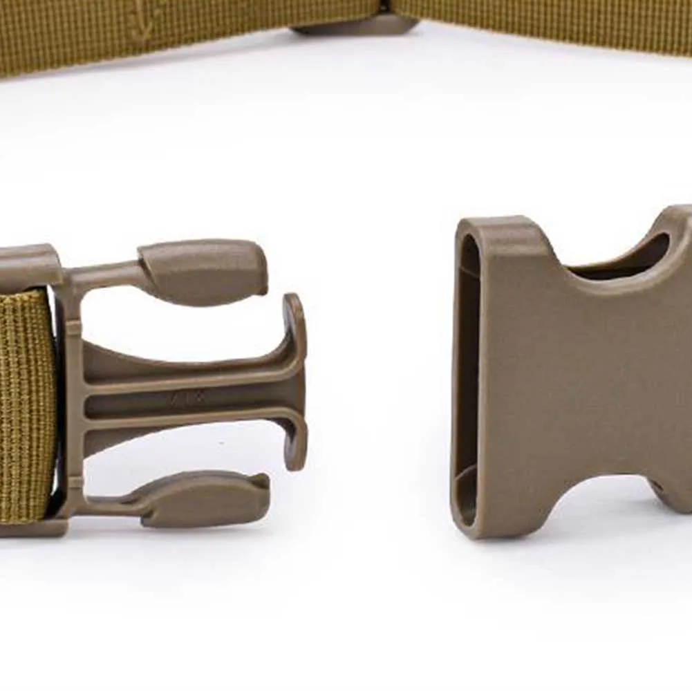 Men Military Mountaineering Plastic Buckle Indoor Fishing Waistband Adjustable Nylon Canvas Outdoor Sports Casual Tactical Belt