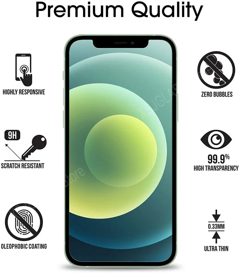 Tempered Glass Screen Protector for iPhone Models