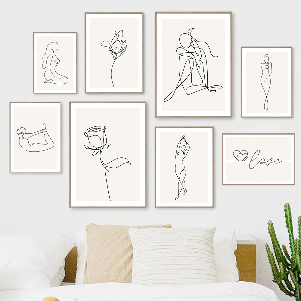 Абстрактные Художественные фигурки искусственная Роза рисунок на холсте тему