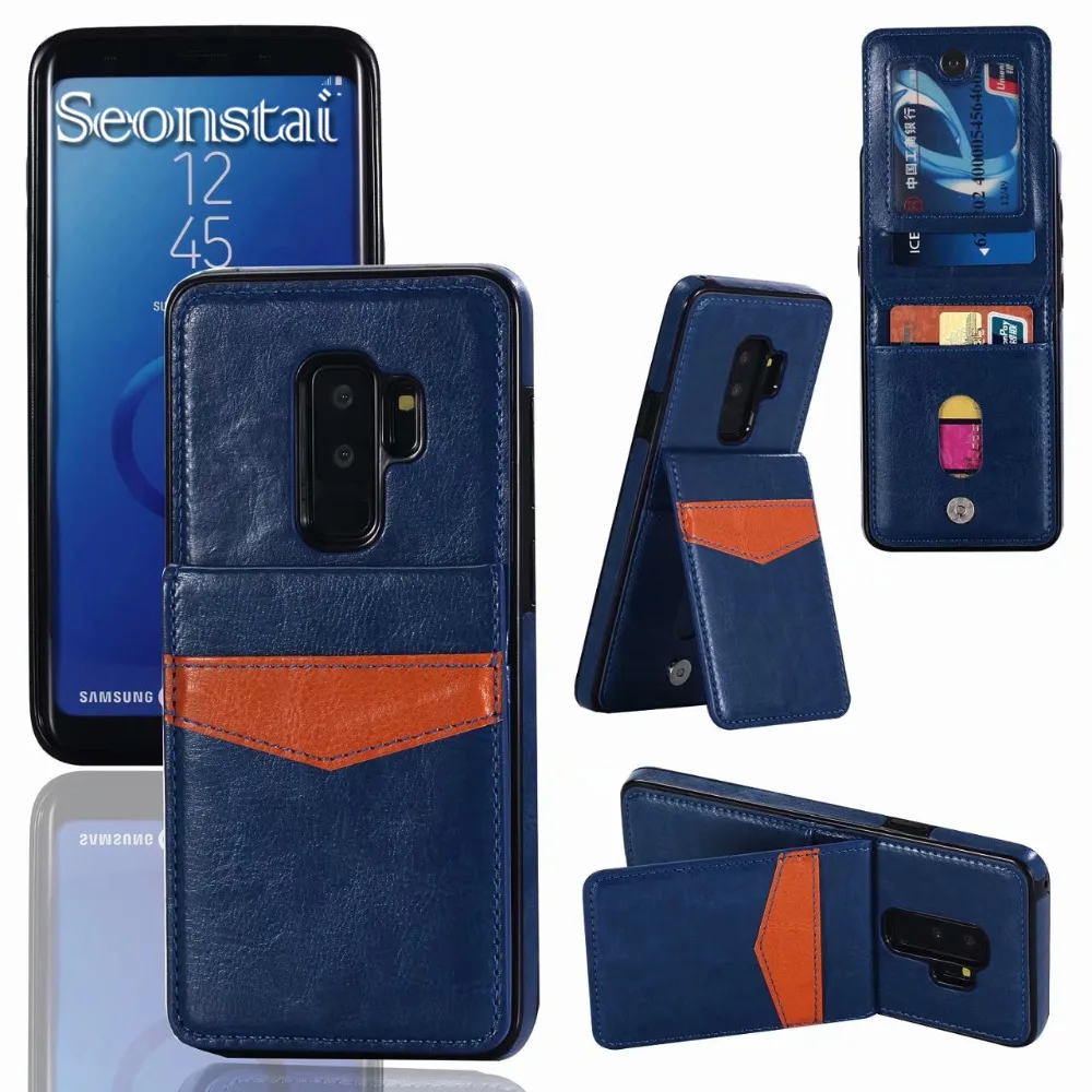 Деловой кожаный чехол для samsung Galaxy S10 Plus S10e S8 S9 Plus S7 Edge слот для карт чехол для телефона кошелек откидная крышка для samsung