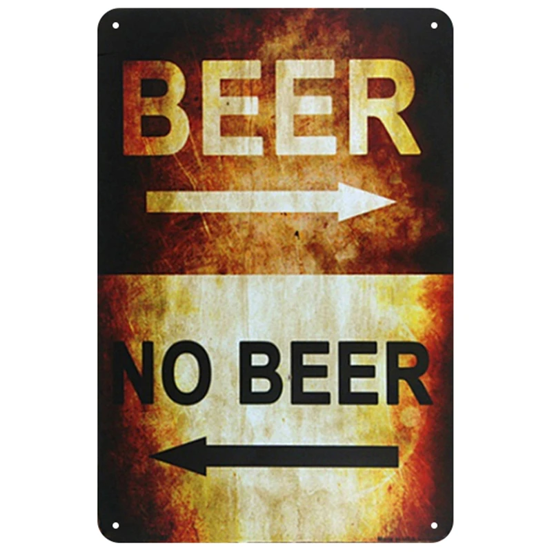 Beer Plaque Metal Vintage Tin Sign Pin Up Shabby Chic Decor Metal Signs Vintage Bar Decoration Metal Poster Pub Metal Plate