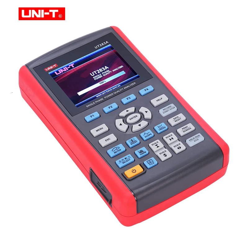 UNI-T UT283A однофазный анализатор качества мощности; Пусковой ток/время гармоник/щелчок измерения/регистрации данных