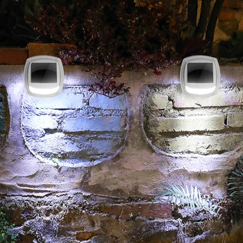 

8 LED Wall Light Outdoor Garden Fence Waterproof Solar Light Small Night Lamp for Lawn Patio Yard Walkway Driveway Solar Decor