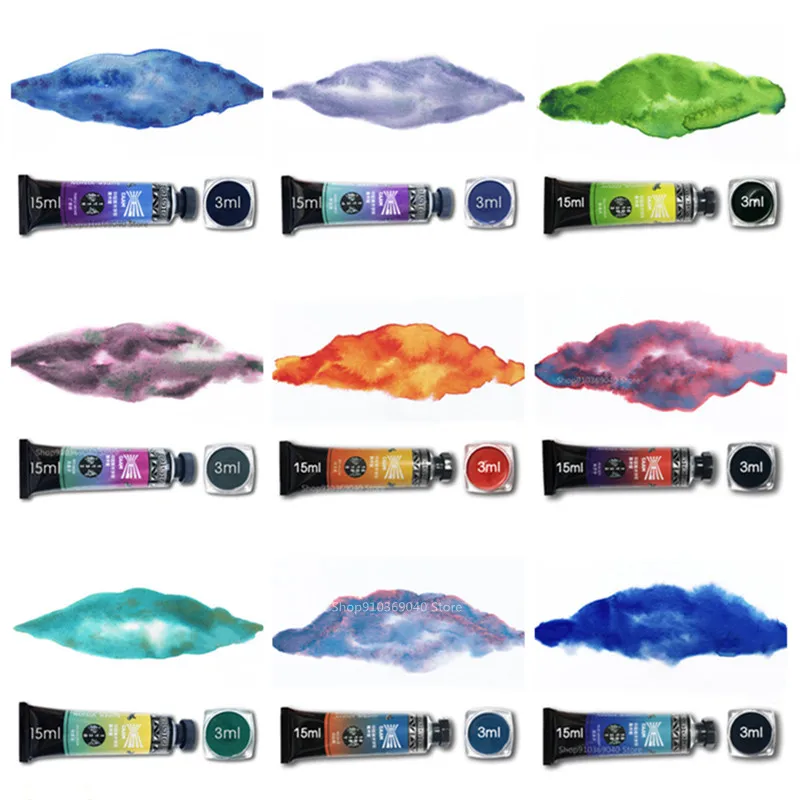 Super Vision 3ml Special Layered Color Watercolor Pigment Professional Water Color Paint Tube for Painting Drawing Art Suppliers 4