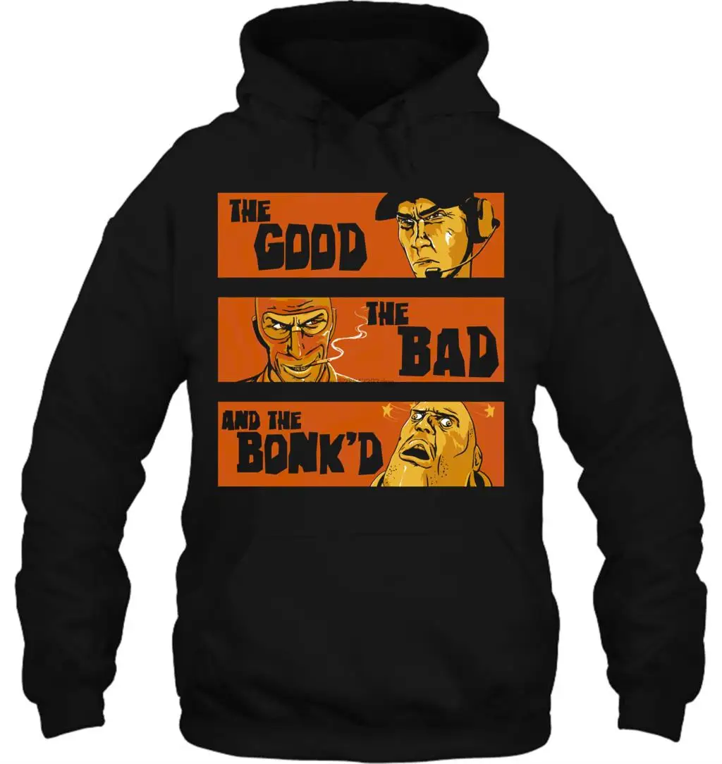 Мужская толстовка Team Fortress 2 The Good The Bad and the Bonk 'd Мужская футболка с круглым вырезом женская уличная одежда