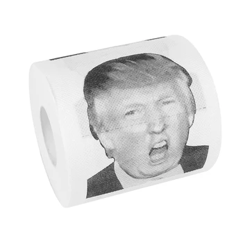 

1 Roll Fashion President Donald Trump Toilet Paper Household Bathroom Prank Joke Fun Home & Living Paper Tissue Roll