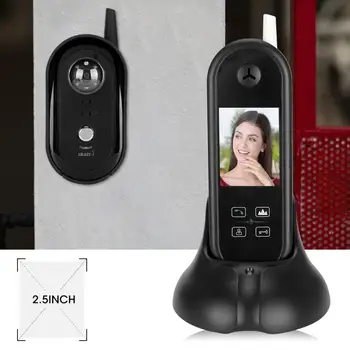 

2.5 Inch TFT 2.4ghz Wireless Video Intercom Doorbell Door Phone System Built-in Battery Doorbell Door Bell Intercom Doorbell