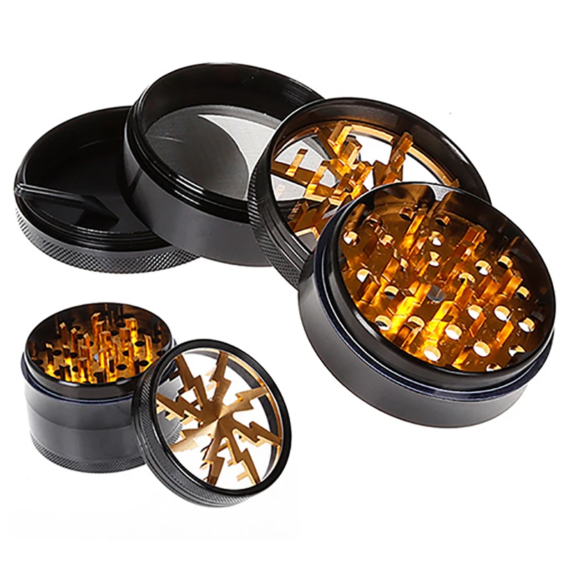 63mm-4-layer-Metal-Herb-Mill-Crusher-Tobacco-Lightning-Teeth-Smoke-Grinder (4)