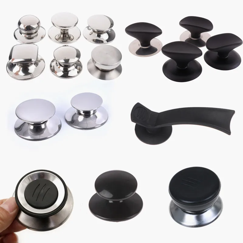 Cookware Pot Pan Lid Replacement Hand Grip Cover Knob Handle for Kitchen Circular Holding Knob Screw Handle 1/2/3pcs