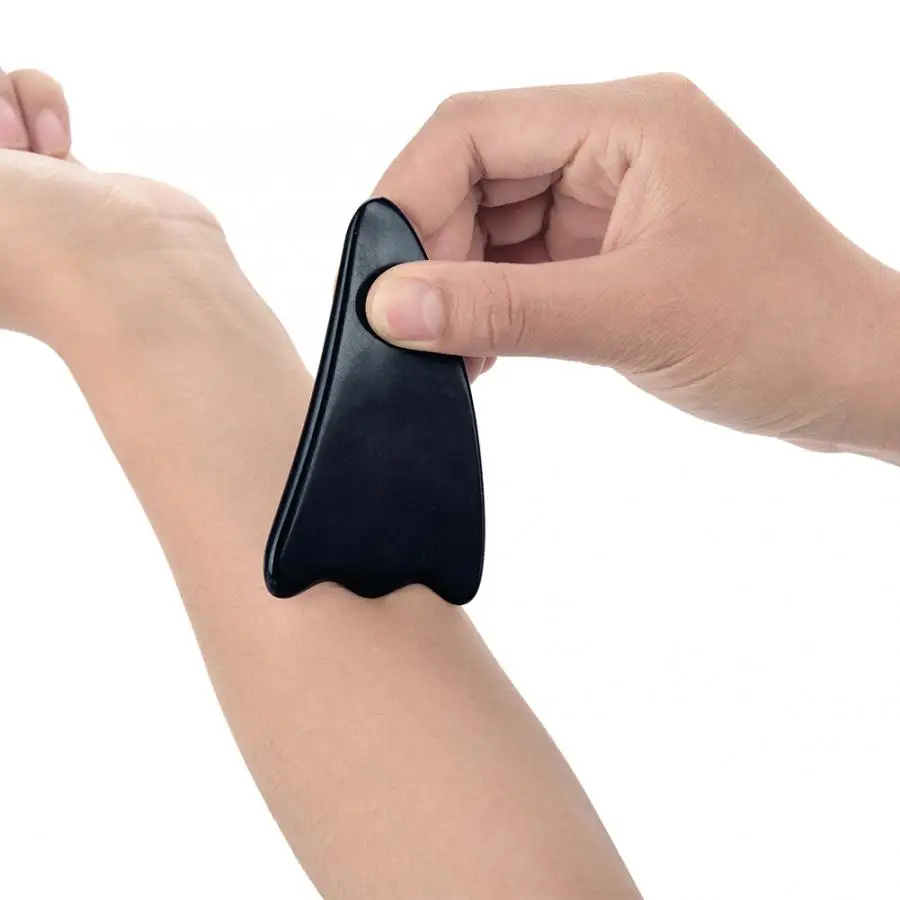 Gua Sha Scraping Massage Tool Horn Scraper Plate Set Health Care Body Relaxation Massage Stone Gift Set