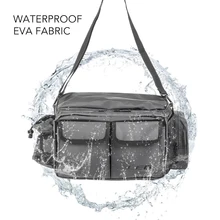 Открытый водонепроницаемый Многоцелевой Рыболовные снасти сумка EVA рыболовный ShoulderWaist пакет утилита Сумка Чехол рыболовная посылка De Pesca
