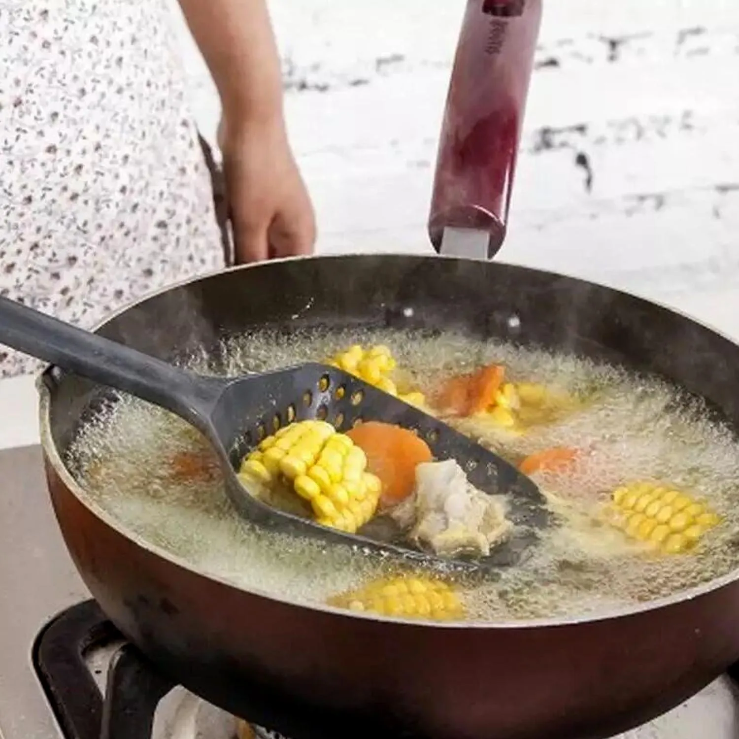 Behogar совок дуршлаг пластик щелевая ложка еда Слива Лопата ситечки кухонные устройства Инструменты для приготовления пищи выпечки