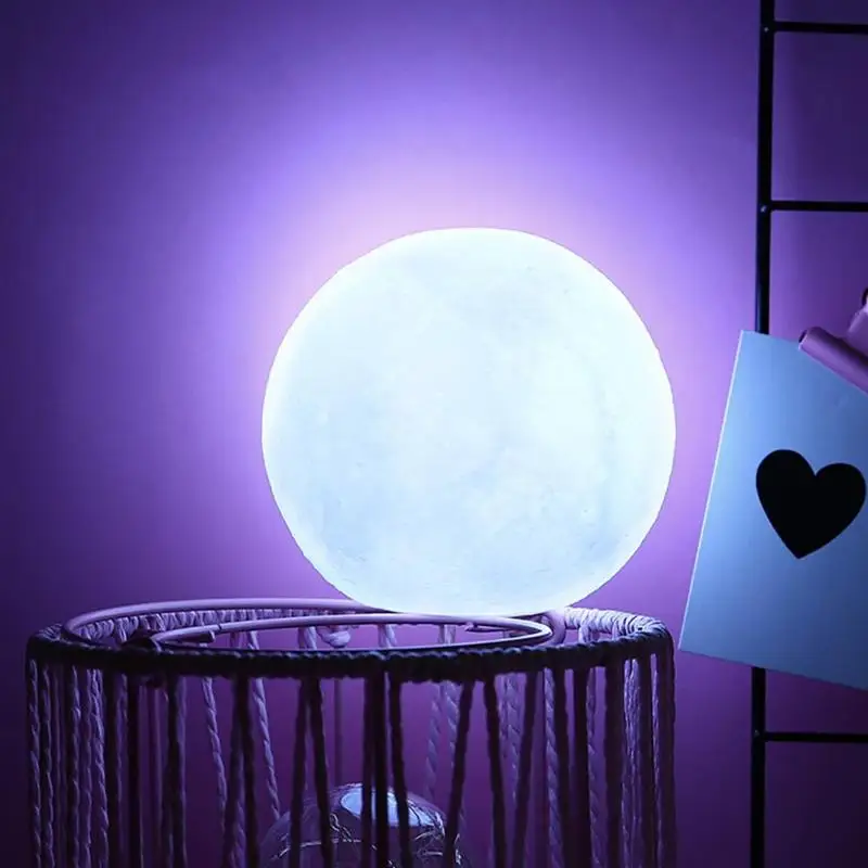 

Silicone Moon Lamp White LED Night Light Battery Operated Indoor Home Bedroom Decoration Bookcase Children Kids Chirstmas Gifts