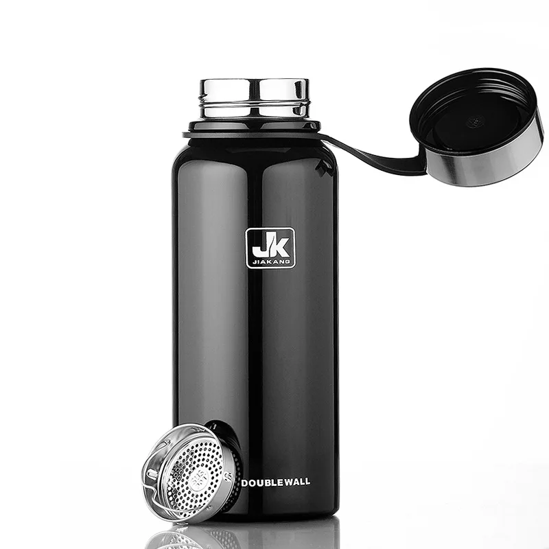 Логотип на заказ большой емкости нержавеющей Seel термос колба Открытый Портативный Спорт Вакуумная бутылка для воды с ручкой