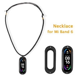 Collana lavorata a maglia con custodia portapidocchio in gomma per braccialetti da fitness