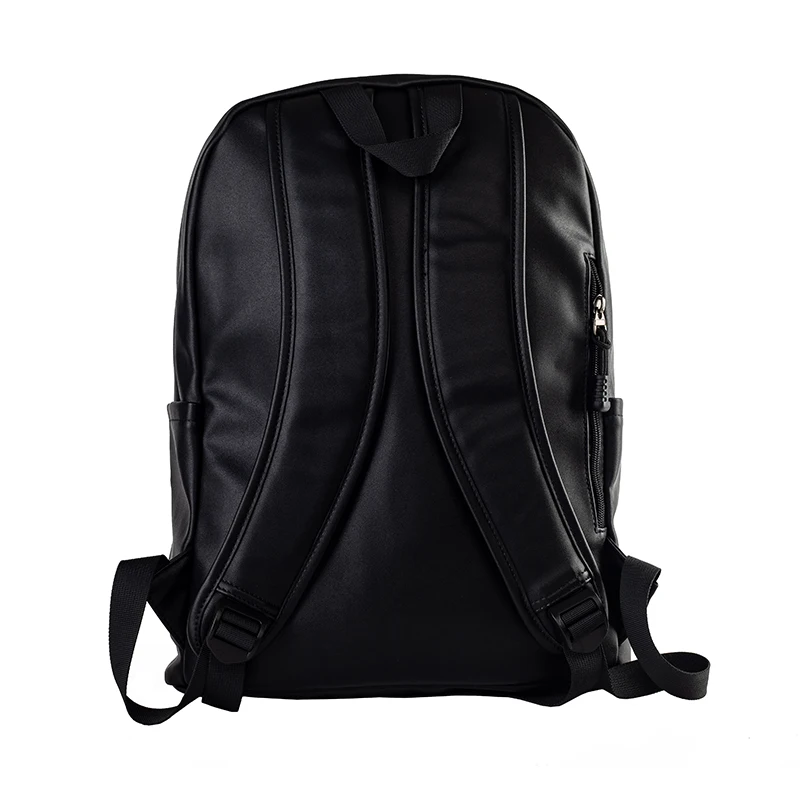 MENOGGA 16 Inch Backpack Women PU Leather Large Capacity 3D Printing Soft Laptop Backpack Waterproof Casual Daypacks Unisex