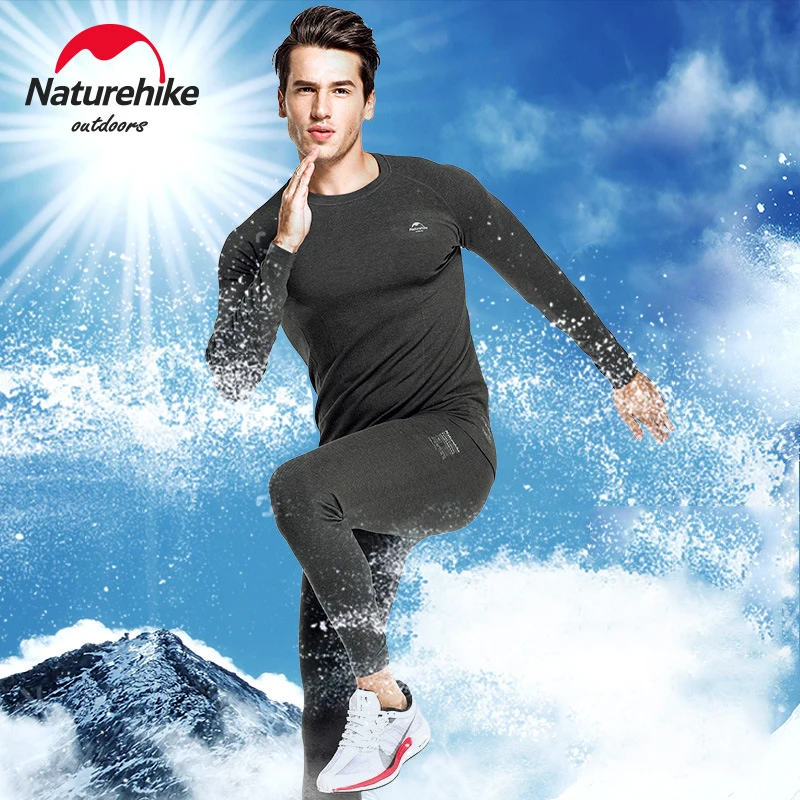 Naturehike HeatMax термобелье мужское и женское самонагревающееся зимнее фитнес лыжное спортивное термобелье для работы в офисе