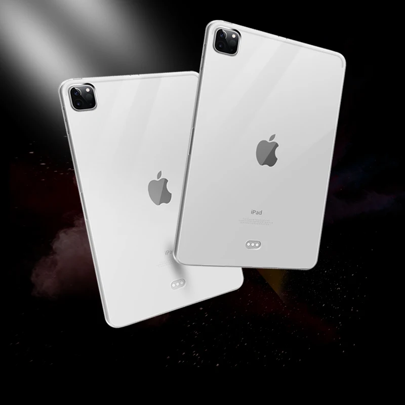 Чехол для iPad pro 12 9 2020 прозрачный силиконовый чехол мягкий из ТПУ 11 2018 Ультратонкий