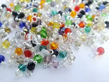 

Wholesales 1000 Pieces Mixed Colors 4MM Crystal Pendants