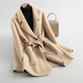 

Real Fur Coat Women Clothes 2019 Sheep Shearing Wool Fur Coats Autumn Winter Jacket for Women Korean Clothes