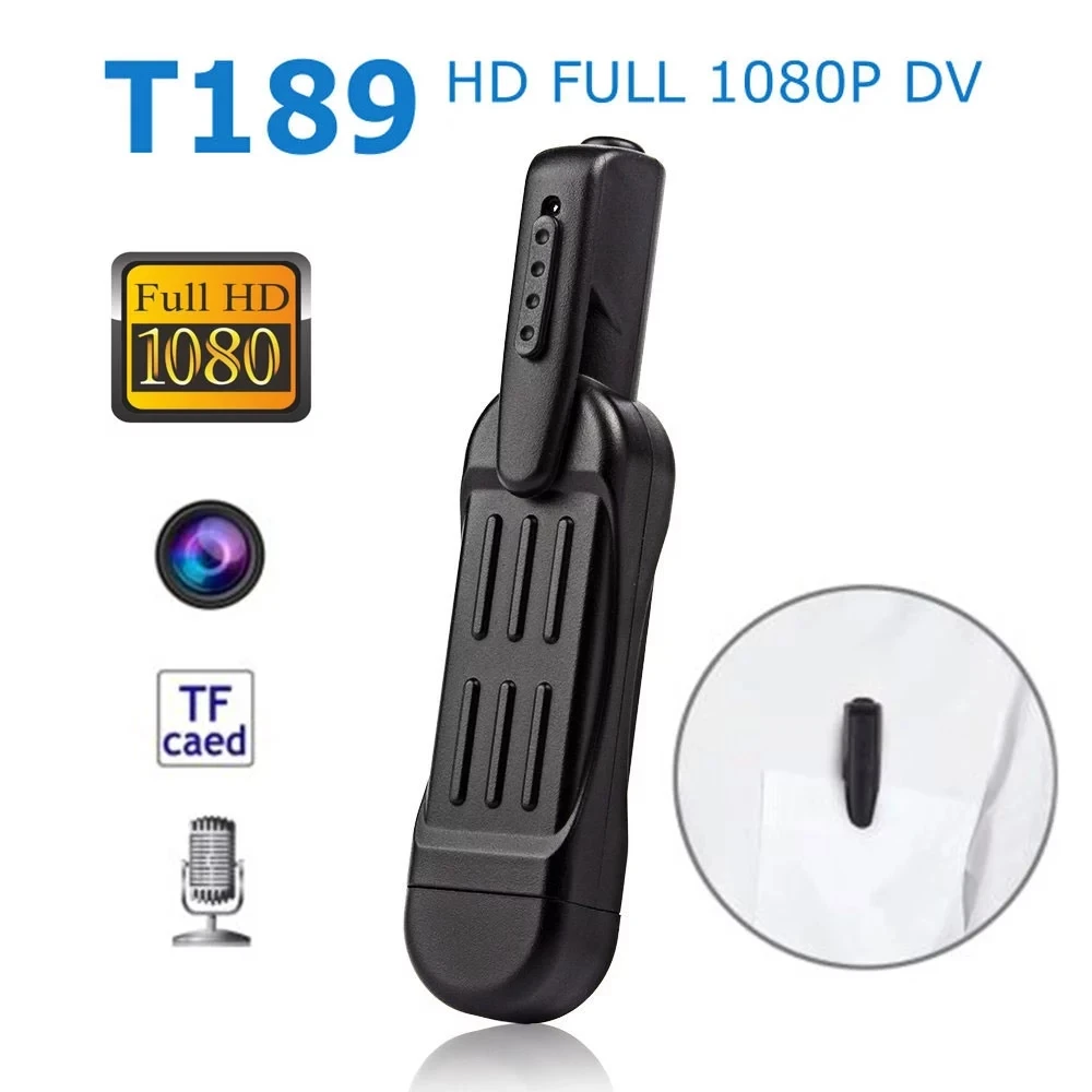 Мини камера T189 Full HD 1080P портативная мини с ручкой цифровая DV видеокамера Espia