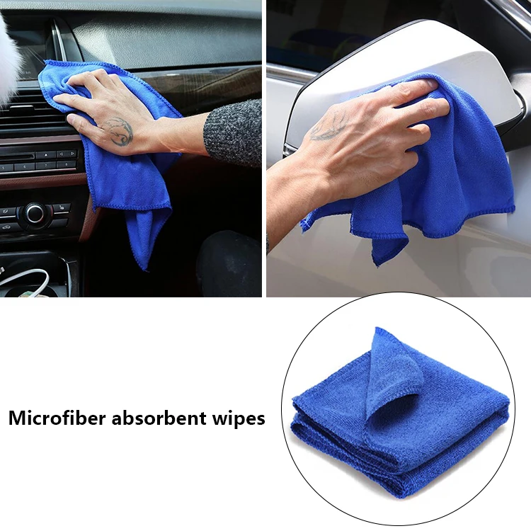 

Easy Washable New 100/50/30Pcs Microfiber Automatic Cleaning Car Detail Soft Cloth Washing Towel Dust Collector Car Wash Towel