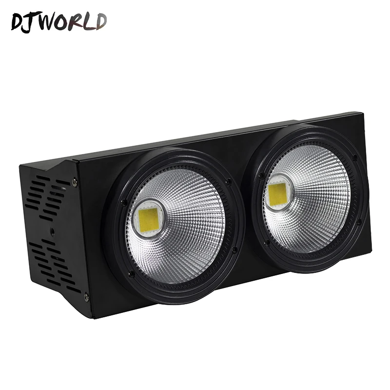 

DJworld 2eyes 200W LED COB Blinder Violet Lighting For DMX512 Stage Lighting Wedding Home Decoration Party Light Dance FloorShow