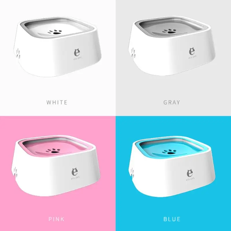 Portable Dog Bowl Pet Floating Splash-proof no Wet Mouth Non-slip Non-wet Beard Water Dispenser Drinking Basin Feeder | Дом и сад