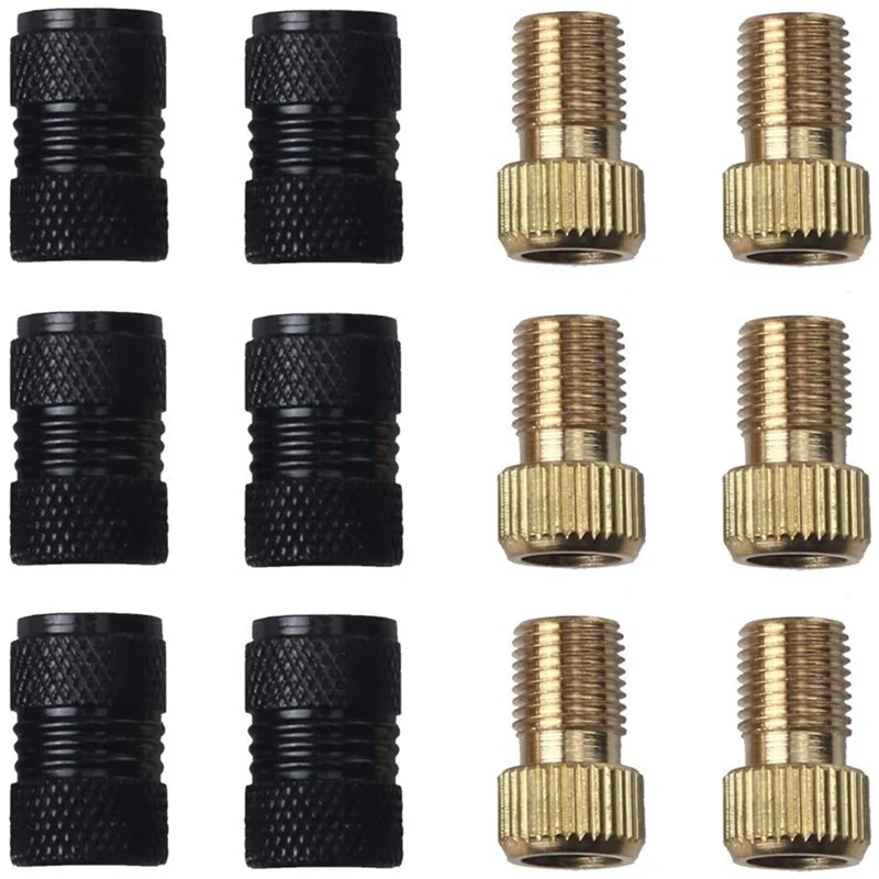 New 12Pcs Presta to Schrader Adapters, Presta Valve Adaptor, Presta to