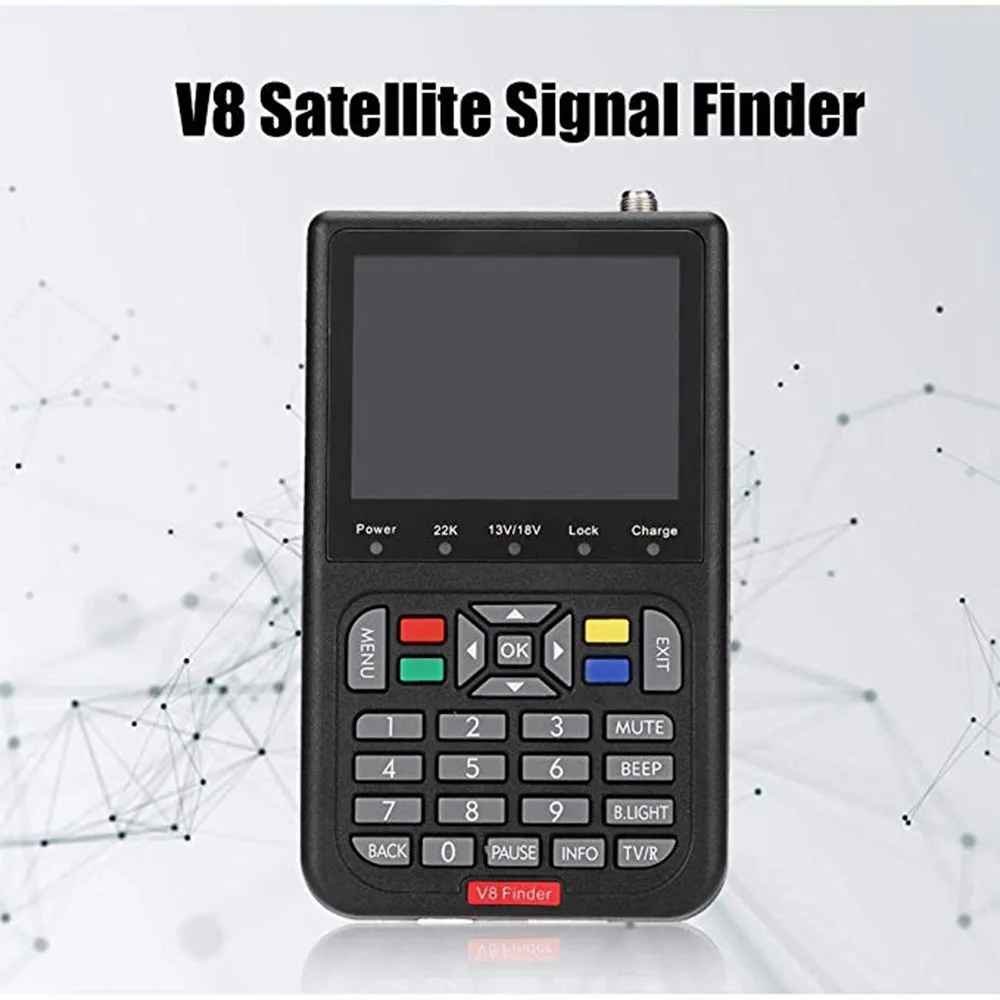 Satxtrem V8 Sat Finder цифровой HD 1080P DVB S2 H.264 3 5 &quotЖК дисплей Встроенный аккумулятор Uydu Sinyal