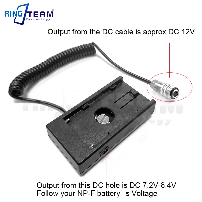 US $328.00 10X NPF Battery Base Holder Mount Adapter Plate BuiltIn A Coiled Cable For BMPCC 4K BMPCC4K Blackmagic Pocket Cinema Cameras 4K