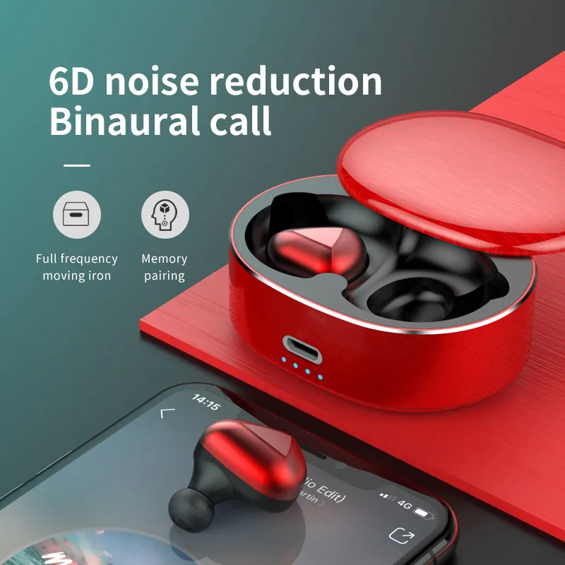 TWS 5,0 водонепроницаемые Bluetooth наушники Беспроводная гарнитура шумоподавлением наушники с шумоподавлением OD889