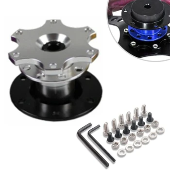 

Universal Car Steering Wheel Quick Release HUB Racing Adapter Snap Off Kit T8WF