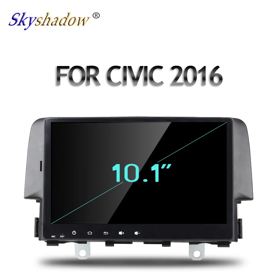 1din TDA7851 DSP Android 9,0 для Honda CIVIC 4 ГБ ОЗУ+ 64 ГБ+ 8 ядерный автомобильный dvd-плеер gps ГЛОНАСС карта RDS радио wifi Bluetooth