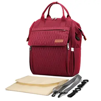 

Mummy Nappy Diaper Bag Maternity Large Capacity Baby Care USB Port Nursing Backpack with Changing Mat Stroller Straps